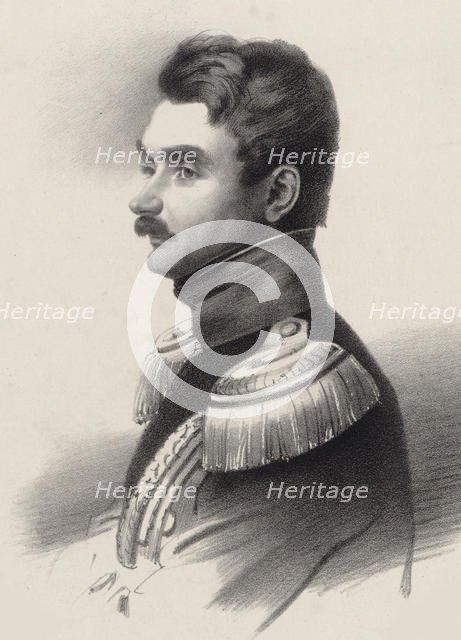 Portrait of the composer Alexei Fyodorovich Lvov (1798-1870). Creator: Anonymous.