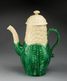 Coffee Pot, Staffordshire, 1765/80. Creator: Staffordshire Potteries.