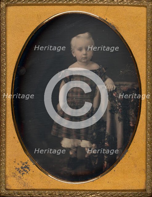 Untitled (Portrait of a Child), 1839/60. Creator: Mathew Brady.