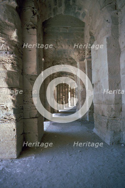 Roman amphitheatre in El Djem, 3rd century. Artist: Unknown