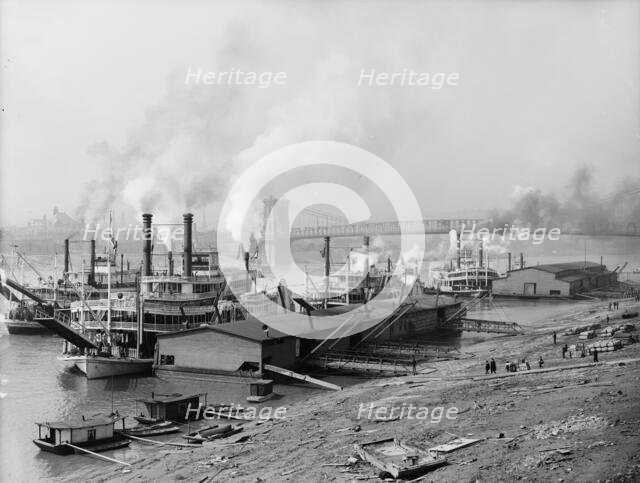 Along the levee, Cincinnati, Ohio, c1907. Creator: Unknown.