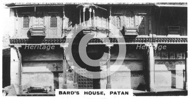 Bard's house, Patan, India, c1925. Artist: Unknown