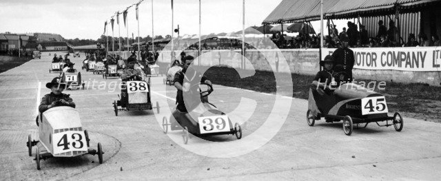 Soap Box Derby, Crystal Palace, London, 1939. Artist: Unknown