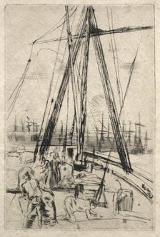 Shipping at Liverpool, 1867. Creator: James McNeill Whistler (American, 1834-1903).