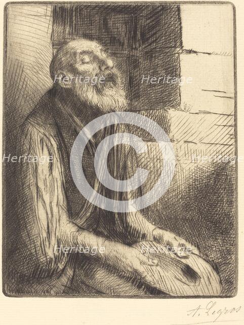 Seated Beggar (Mendiant assis). Creator: Alphonse Legros.