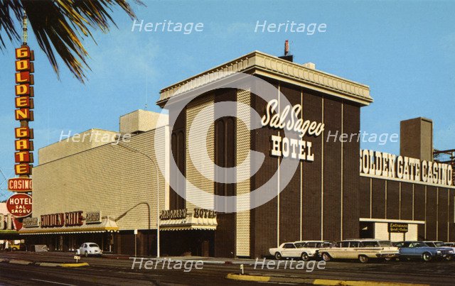 Golden Gate Casino and Sal Sagev Hotel, Las Vegas, Nevada, USA, 1966. Artist: Unknown