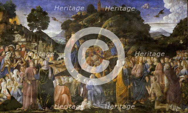 The Sermon on the Mount, 1481-1482. Creator: Rosselli, Cosimo di Lorenzo (1439-1507).