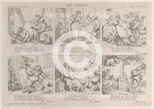 My Wife!, November 16, 1815., November 16, 1815. Creator: Thomas Rowlandson.