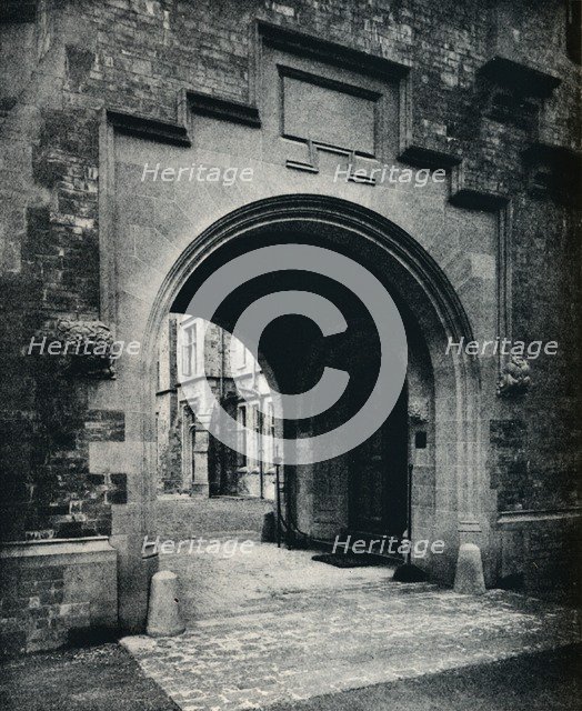 'Grizedale Hall, Lancashire: Archway in Tower to Porte-Cochere', c1911. Artist: Unknown.