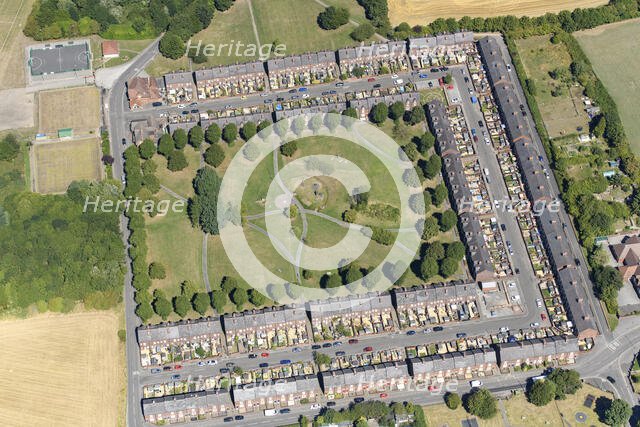 Bolsover Model Village colliery workers' cottages, Derbyshire, 2022. Creator: Emma Trevarthen.