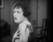 Lilian Hall-Davis Acting in a Scene, 1920s. Creator: British Pathe Ltd.