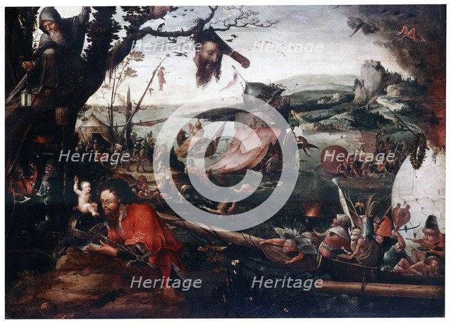 'Landscape with the Parable of Saint Christopher', early16th century.  Artist: Jan Mandyn