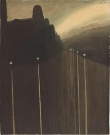 Dyke at Night, 1908. Creator: Spilliaert, Léon (1881-1946).