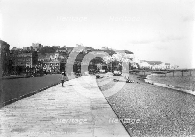 The Esplanade at Dover, Kent, 1890-1910. Artist: Unknown