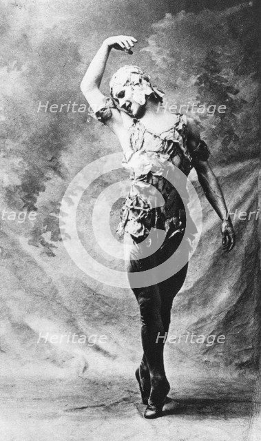 Vaslav Nijinsky, Russian ballet dancer, in Le Spectre de la Rose, Paris, 1911, (1930). Artist: Unknown