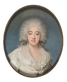 Princess Marie Joséphine of Savoy (1753-1810), Countess of Provence, 1785. Creator: Boze, Joseph (1745-1826).