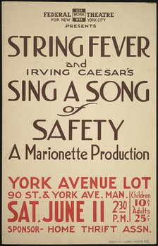 String Fever, New York, [1930s]. Creator: Unknown.