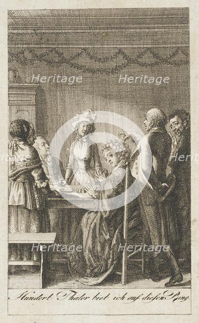 Illustration for Ehrenberg's 'Pocketbook for 1796', 1795. Creator: Daniel Nikolaus Chodowiecki.