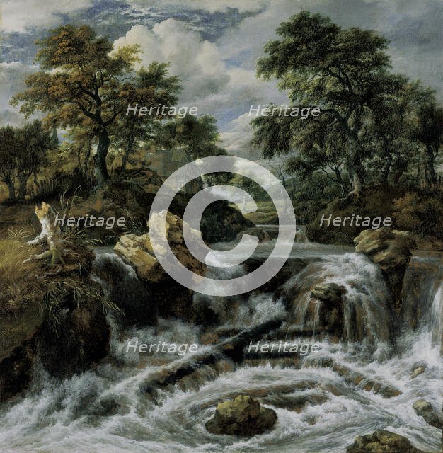 Waterfall in the Foothills ("Norwegian Waterfall"), c1670. Creator: Jacob van Ruisdael.