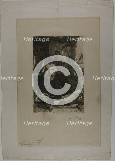 Zorn and His Wife, 1890. Creator: Anders Leonard Zorn.