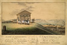 The visit of Napoleon and Alexander I to the battlefield of Jena, 1808. Artist: Geissler, Christian Gottfried Heinrich (1770-1844)
