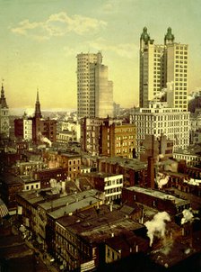 The Tallest buildings in the world, New York City, c1901. Creator: Unknown.