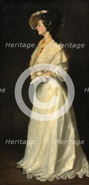 Young Woman in White, 1904. Creator: Robert Henri.