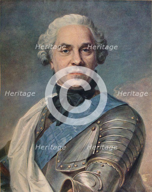 'Marechal de Saxe', c1748. Artist: Maurice-Quentin de La Tour.