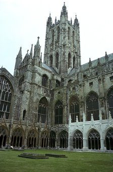 Canterbury Cathedral from the northwest, 6th century. Artist: Unknown