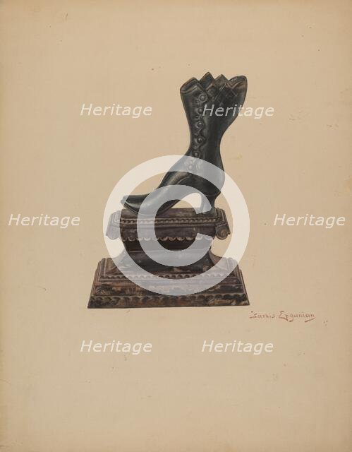 Door Stop, c. 1939. Creator: Sarkis Erganian.