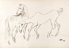 Two Horses, 1825-1839. Creator: James Howe.