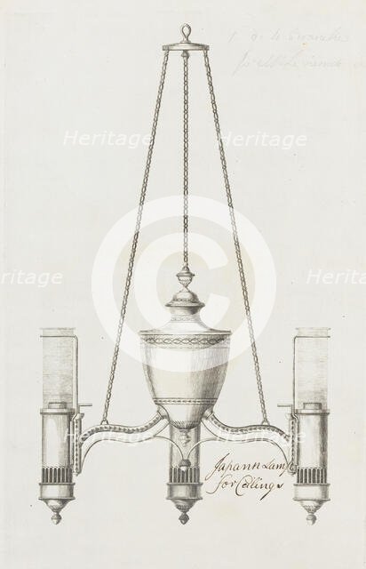Japan lamp for ceiling, ca. 1790. Creator: Matthew Boulton.