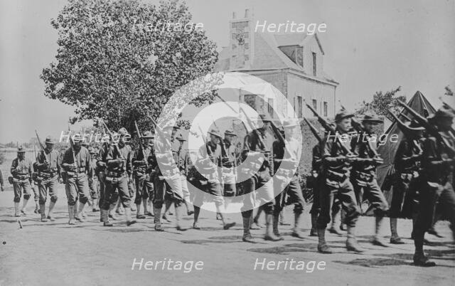 U.S. marines in France, 6 June 1918. Creator: Bain News Service.