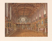 Interior of the Gothic Hall, Kneuterdijk Palace, The Hague, 1846. Creator: Augustus Wijnantz.