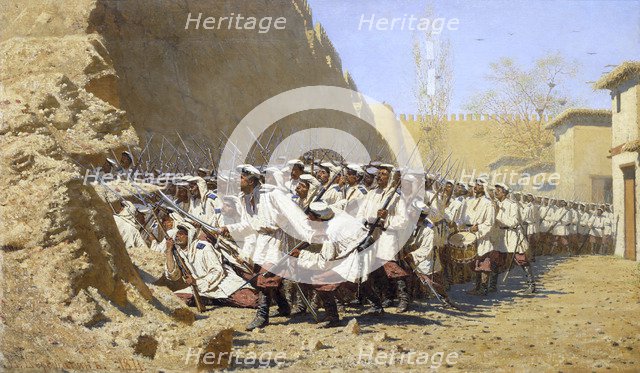 At the Fortress Walls. Let them in!', 1871. Creator: Vereshchagin, Vasili Vasilyevich (1842-1904).