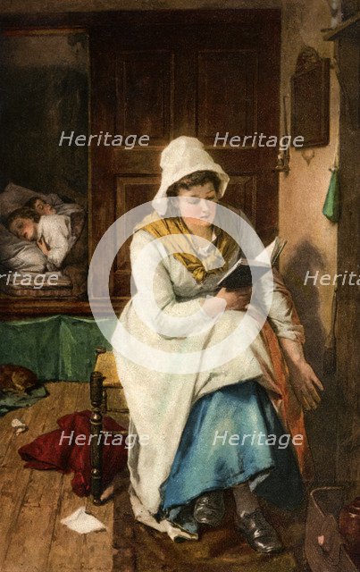 'When the Children are Asleep', 1908-1909. Artist: Unknown