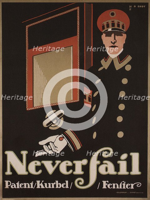 Never fail windows, 1911. Artist: Erdt, Hans Rudi (1883-1925)