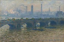 Le Pont de Waterloo, temps gris (Waterloo Bridge, Grey Weather), 1903. Creator: Monet, Claude (1840-1926).