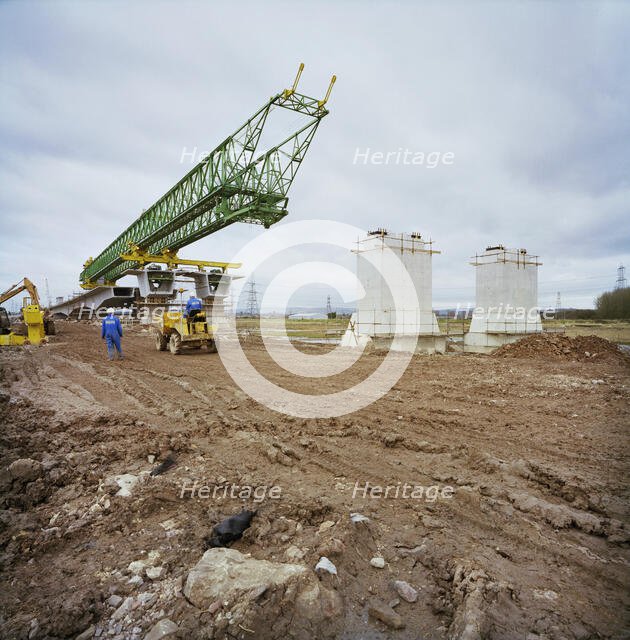 Second Severn Crossing, M4, New Passage, Pilning and Severn Beach, Gloucestershire, 11/03/1994. Creator: John Laing plc.