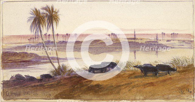El Hon, Egypt, 1884. Artist: Edward Lear.