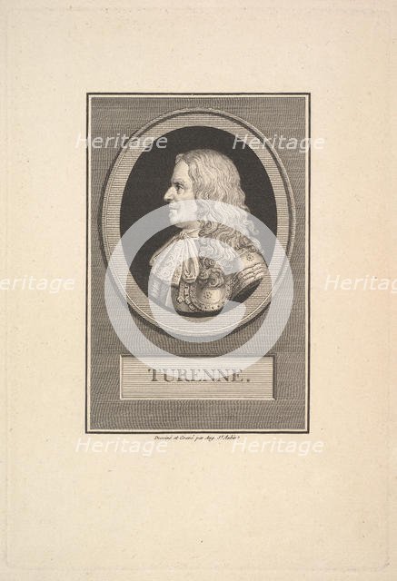 Portrait of Henry de la Tour, Vicomte de Turenne, 1800. Creator: Augustin de Saint-Aubin.