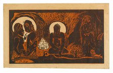 Te atua (The God), from the Noa Noa Suite, 1894. Creator: Paul Gauguin.