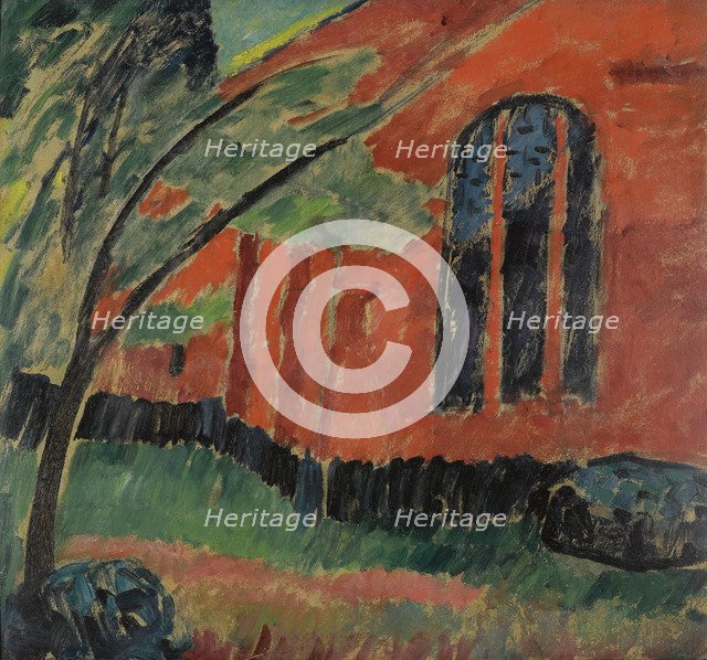 Church in Prerow, c. 1911. Artist: Javlensky, Alexei, von (1864-1941)