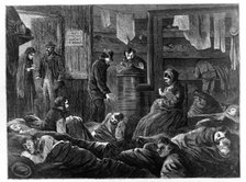 Underground Lodgings for the Poor, Greenwich Street, New York, from Harper's Weekly, pub. 1869 (engr