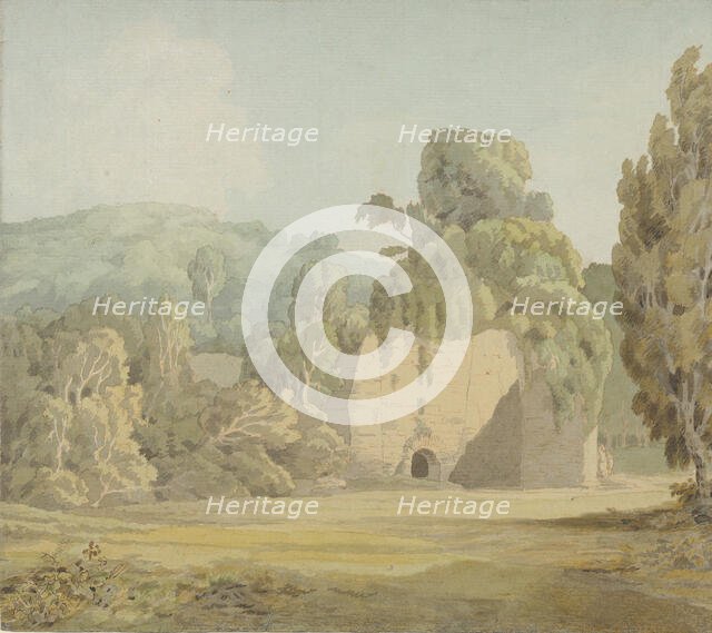 An Ivy Covered Ruin, late 1780s-early 1790s. Creator: Francis Towne.