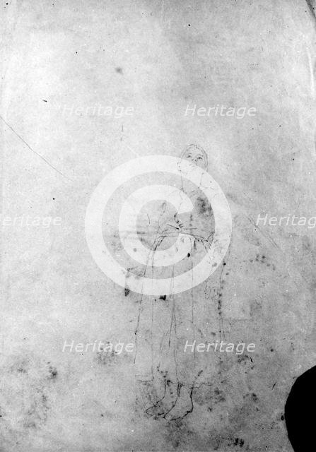 Sketch of Arm and Sketch of Two Hands. Creator: Thomas Hovenden.