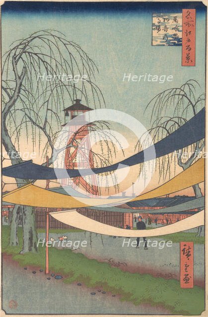 Hatsune no Baba; Bakurocho, ca. 1857., ca. 1857. Creator: Ando Hiroshige.