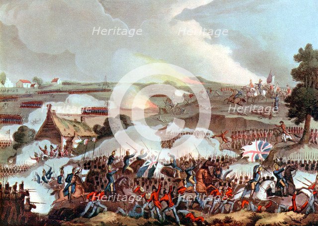 Battle of Waterloo, Belgium, 1815. Artist: Unknown