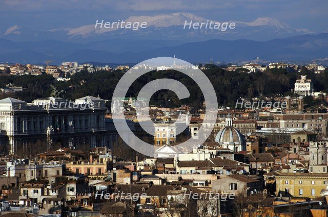 Cityscape from the Piazza Garibaldi, Rome, Italy, 2009. Creator: LTL.