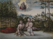 The Baptism of Christ, 1530s. Creator: Lucas Cranach (German, 1472-1553).